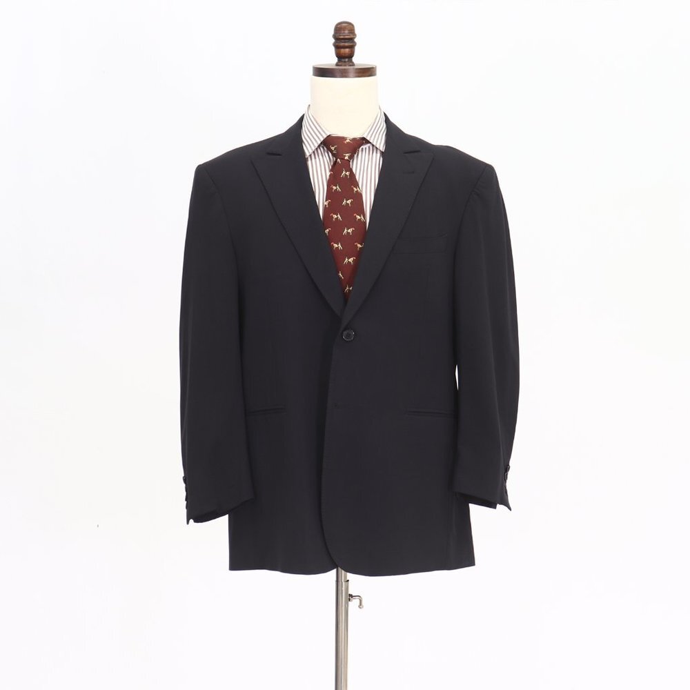 Coppley 42R Navy Solid 2-Button Sport Coat Blazer Jacket O502